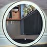 LED Bathroom Mirror Gold Demister Touch Bright Image 2