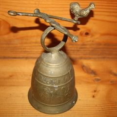 Vintage Brass Bell  Monastery Church Qui Me Tangit