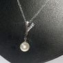 Vintage Hallmarked Silver Pearl & White Topaz Image 9