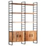 4-Tier Bookcase 124x30x180 cm Solid Acacia Wood Image 9