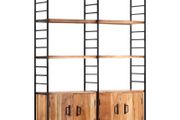 Hand carved 3-Panel Room Divider Brown 120x165 cm Solid Mango Wood