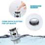 Bathroom Sink Taps with Pop up Waste Mono Basin Taps Single Lever Chrome Hot and Cold Mixer Tap Image 3