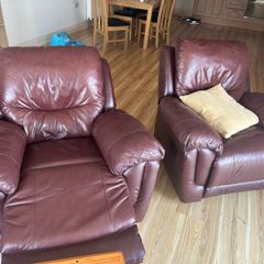 Sofa and 2 reclining armchairs 3+1+1