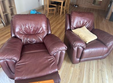 Sofa and 2 reclining armchairs 3+1+1