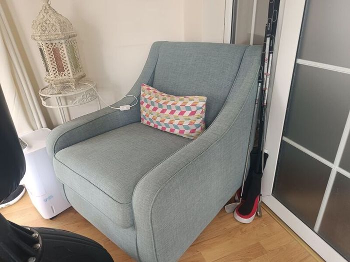 two seater couch and two chairs