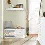 Shoe Storage with seat cushion cabinet for shoes Elegant Image 5