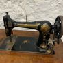 Vintage Singer Cast Iron Sewing Table with Jones 6400 Machine. Image 7