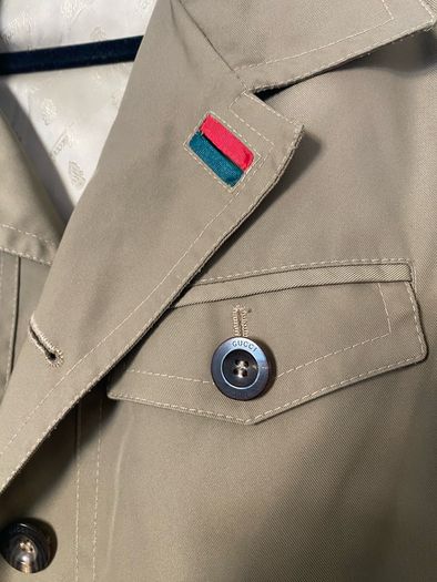 Vintage GUCCI Belted Safari Jacket Size 50 (L) - Authentic Mens
