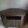 Solid Oak Corner Tv Unit Image 2