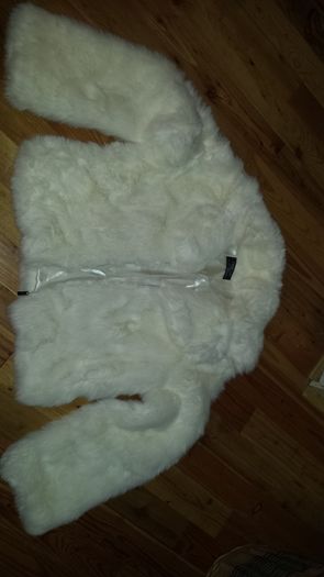 Cream Fake Fur Jacket