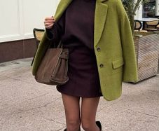 Fab Olive Green River Island Studio Faux Brushed Wool Jacket