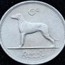 [#121] - Ireland 1967 | Irish 6p | Six Pence | Wolfhound | KM.13a | UNC Image 2