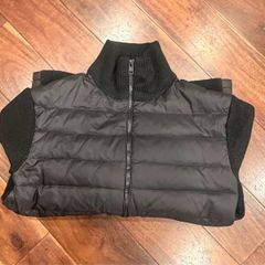 Padded Zip-Up Cardigan