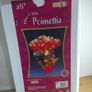 28 Inch Fibre Optic Poinsettia Light Up Flower Arrangement With Mains Adapter Tested Working Image 7