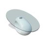 Coffee Table with Oval Glass Top High Gloss White Image 5
