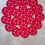 Red Felt Placemats x 4 Image 2