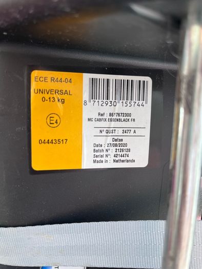 maxi cosi car seat and isofix