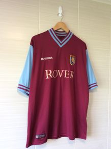 Aston Villa Jersey. Season 2002/2003. Official Diadora Mens Home Jersey. Authentic Original From 2002.Not A Modern Day Remake.