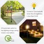 Set of 2 Solar LED Garden Lamp Posts Image 4