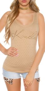 Tanktop With Print And Cutouts