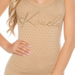 Tanktop With Print And Cutouts