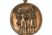 Rare bronze st. Ulrich medal by Max Faller