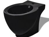 Round Bidet Stand Black High-quality Ceramic