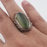 Ancient Handmade Brass With Antique Jade Ring Image 9
