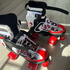 rollerblades and safety set
