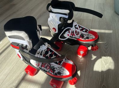 rollerblades and safety set