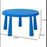 IKEA mammut kids table, chairs, stool Image 3