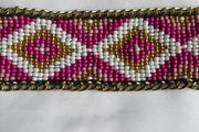 Peyote Bracelet-Geometric Bracelet-Mosaic Bracelet-Miyuki Arm Band-Beaded Cuff-Flat Bracelet
