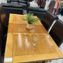 Solid Oak dining table with 4 chairs Image 2