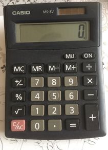 Casio Calculator, As New, solar power or battery operated