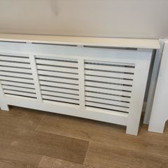 large white radiator cover