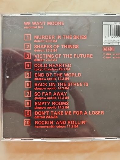 Gary Moore CD - We Want Moore!