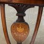 victorian small upholstered bench / sofa Image 3