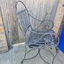 2 steel garden chairs Image 2