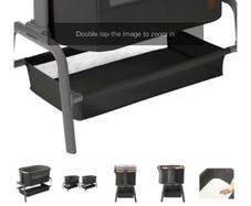 Maxi-Cosi lora Bedside Crib Beyond Graphite, used for 3 months