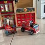Wooden Hape fire station, engine and helicopter Image 2