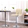 Black/Armrest 2 x Bar Stools with Backrest Height Adjustment, 360 Degree Rotation Image 9