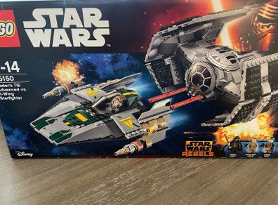 Lego 75150 Vaders Tie Advanced vs A wing fighter