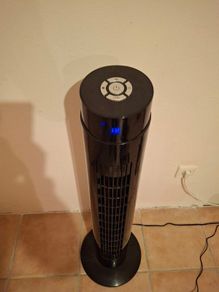 Black Tower Fan with remote control