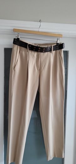 CAMBIO Kate tan cigarette style pants Sz 10UK - Bnwot -Rrp 159.90