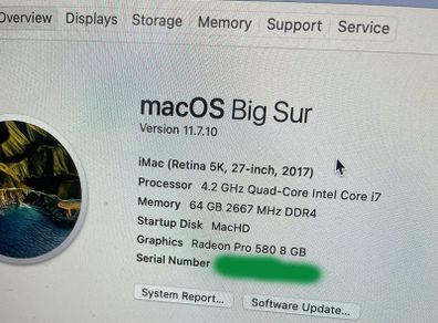 iMac 27 inch 5K Retina