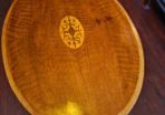 Victorian mahogany veneer and oak tilt top occasional table