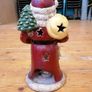 Christmas Santa Victorian Style Ceramic Tea Light holder Image 3