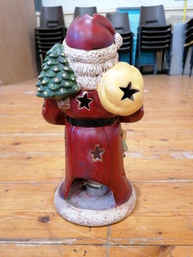 Christmas Santa Victorian Style Ceramic Tea Light holder