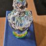 Glass Perfume Bottle With Pewter Decorations Image 7