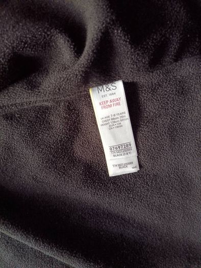 M&S girls waterproof jacket 7 to 8